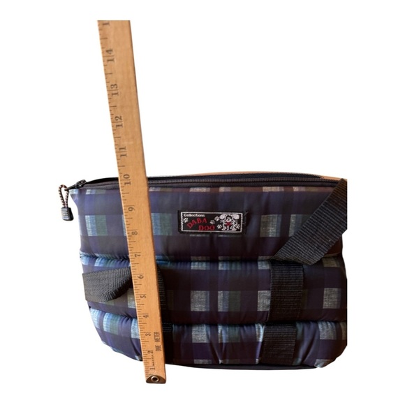 Daba Doo - Pet Carrier - Very Berrie Dark Green Plaid - Picture 9 of 11
